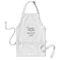Australian Cattle Dog Lick Design Aprons