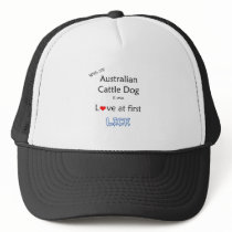 Australian Cattle Dog Lick Design hats