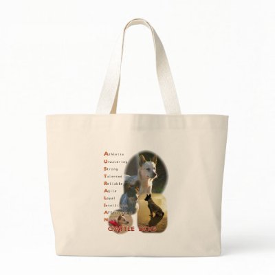 Australian Cattle Dog Logo Bag by wildhorse59