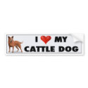 Australian Cattle Dog Love Sticker bumpersticker