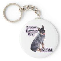 Australian Cattle Dog Mom 4 - Keychain
