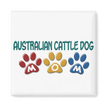 AUSTRALIAN CATTLE DOG MOM Paw Print Fridge Magnet