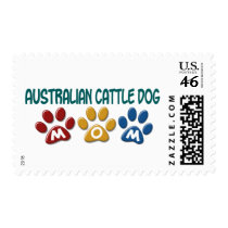 AUSTRALIAN CATTLE DOG MOM Paw Print Stamp
