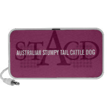 Australian Cattle Dog Monogram Notebook Speakers