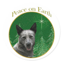 Australian Cattle Dog Peace Stickers