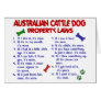 AUSTRALIAN CATTLE DOG Property Laws 2 Cards