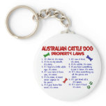 AUSTRALIAN CATTLE DOG Property Laws 2 Key Chain