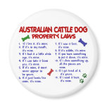 AUSTRALIAN CATTLE DOG Property Laws 2 Fridge Magnets