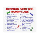 AUSTRALIAN CATTLE DOG Property Laws 2 Postcard