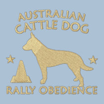 Australian Cattle Dog Rally Obedience embroidered shirts