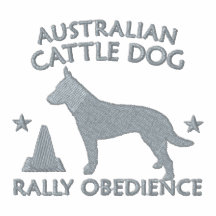 Australian Cattle Dog Rally Obedience Embroidered Polo Shirt