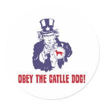 Australian Cattle Dog Round Sticker