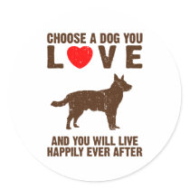 Australian Cattle Dog Round Sticker