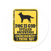 Australian Cattle Dog Round Stickers