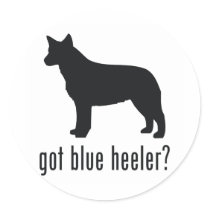 Australian Cattle Dog Round Stickers