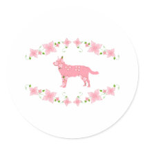 Australian Cattle Dog Round Stickers