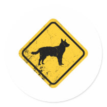 Australian Cattle Dog Round Sticker