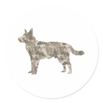 Australian Cattle Dog Round Stickers
