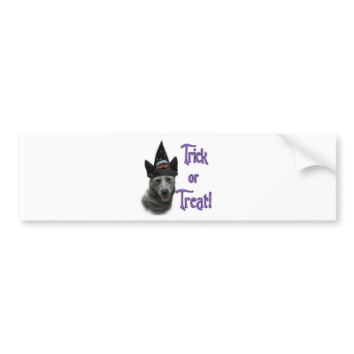 Australian Cattle Dog Trick Bumper Sticker by GreyWolfCreation
