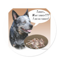 Australian Cattle Dog Turkey stickers