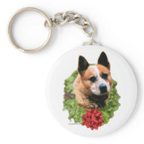 Australian Cattle Dog Wreath - Keychain