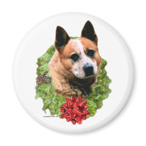 Australian Cattle Dog Wreath - Magnet