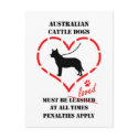 Australian Cattle Dogs Must Be Loved postcards