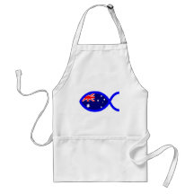 Australian Chirstian Fish Symbol Flag Aprons