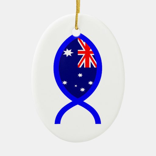 australian flag christian fish symbol double sided oval australian flag christian fish symbol double sided oval
