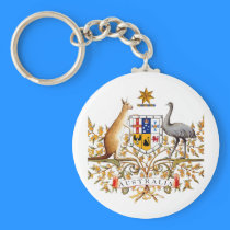 Australian coat of arms designed items keychains