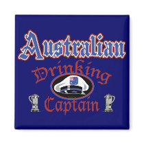 Australian Drinking Cptn Magnet