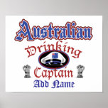 Australian Drinking Cptn Poster