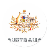 Australian Emblem stickers by FlagStore Australian Emblem stickers