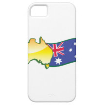 Australian flag and map aussie iPhone 5 cases
