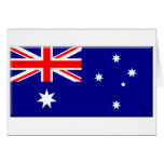 Australian Flag bevelled edge Greeting Cards