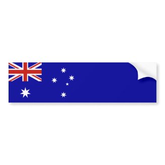 Australian flag bumper stickers