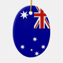 Australian flag christmas ornament