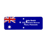 Australian flag custom return address labels
