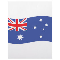 australian flag icon letterhead design