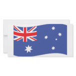 australian flag icon personalized photo card