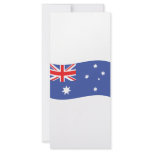 australian flag icon customized rack card