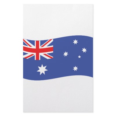 australian flag icon customized stationery by TomaniacLines