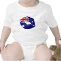 Australian Flag Lips t-shirts by LipAction Australian Flag Lips t-shirts