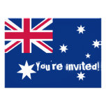 Australian Flag Party Invites