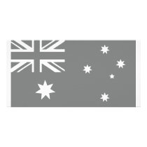 australian flag photo greeting card