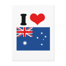 Australian Flag Post Card