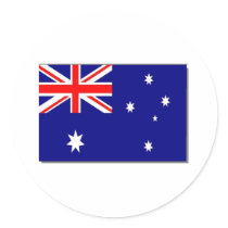 Australian Flag stickers by Dogwing Australian Flag stickers