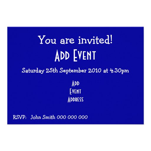 Australian Flag With Bubble Invitation