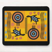 Australian Folk Art Sea Turtles mousepads