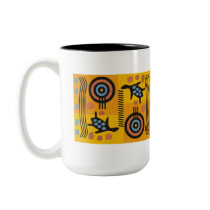 Australian Folk Art Sea Turtles mugs by naturetees Australian Folk Art Sea Turtles mugs